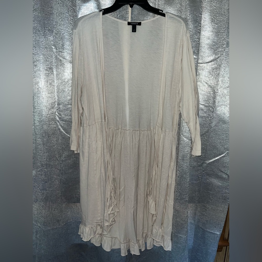 Torrid open front duster cardigan